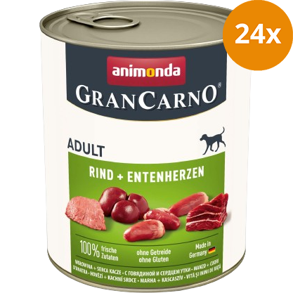 animonda GranCarno Adult Rind + Entenherzen 400 g