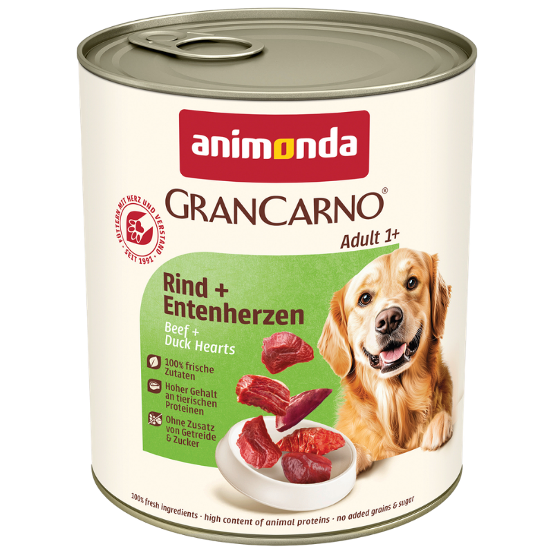 animonda GranCarno Adult Rind & Entenherzen 800 g