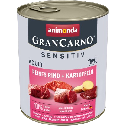 animonda GranCarno Adult Sensitiv Reines Rind & Kartoffeln 800 g