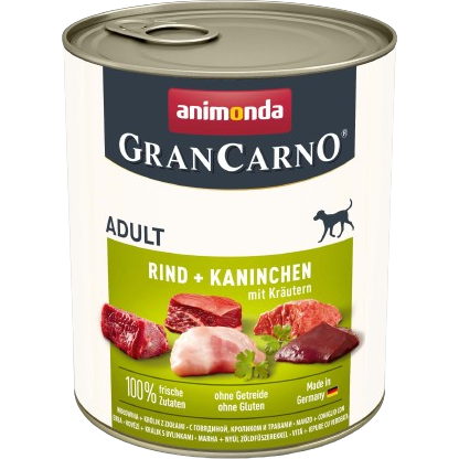 animonda GranCarno Adult Rind & Kaninchen mit Kräutern 800 g