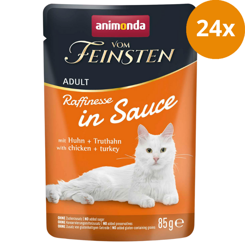 Animonda Vom Feinsten Raffinesse in Sauce Adult mit Huhn + Truthahn 85 g
