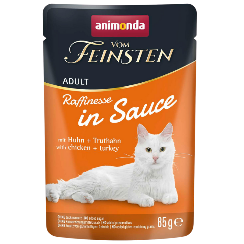 Animonda Vom Feinsten Raffinesse in Sauce Adult mit Huhn + Truthahn 85 g