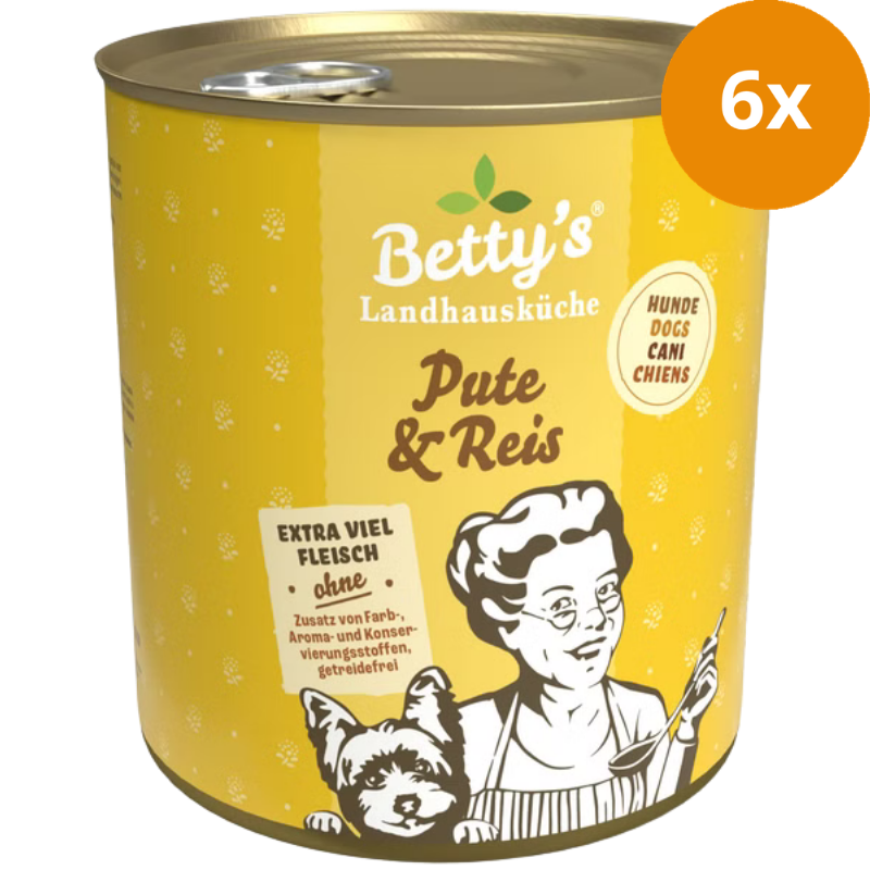 Bettys Landhausküche Hund Pute & Reis 800 g