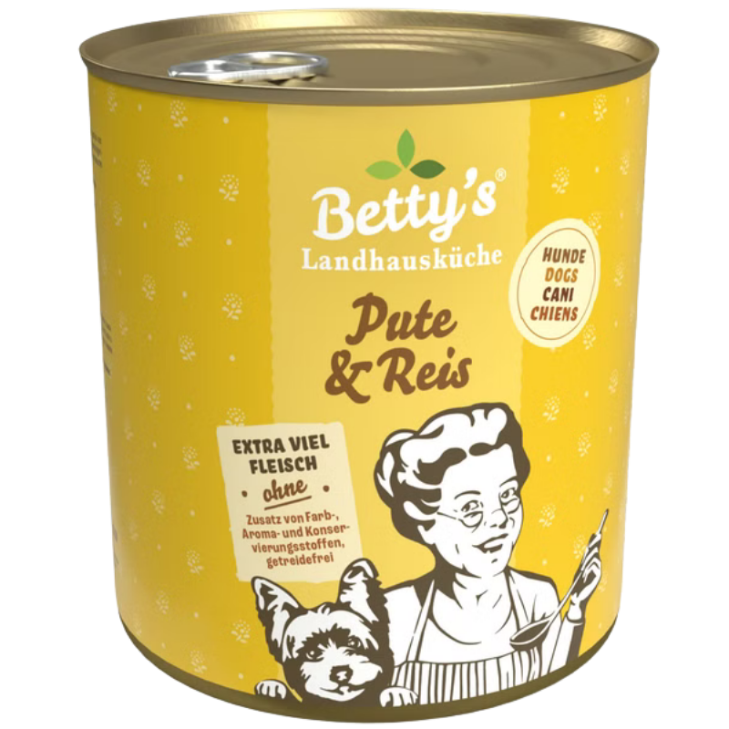 Bettys Landhausküche Hund Pute & Reis 800 g