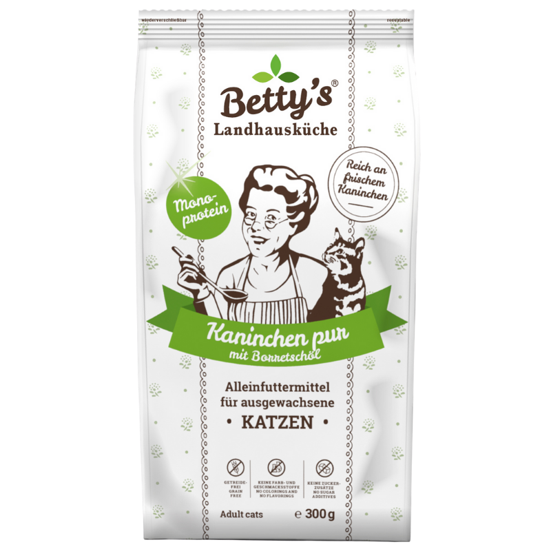 Bettys Landhausküche Katze Adult Trocken Kaninchen pur
