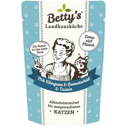 Bettys Landhausküche Katze FB Känguru mit Borretschöl 100 g