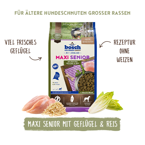 bosch HPC Maxi Senior mit frischem Geflügel & Reis