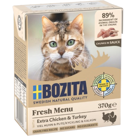 Bozita Häppchen in Soße Hühnchen & Pute 370 g