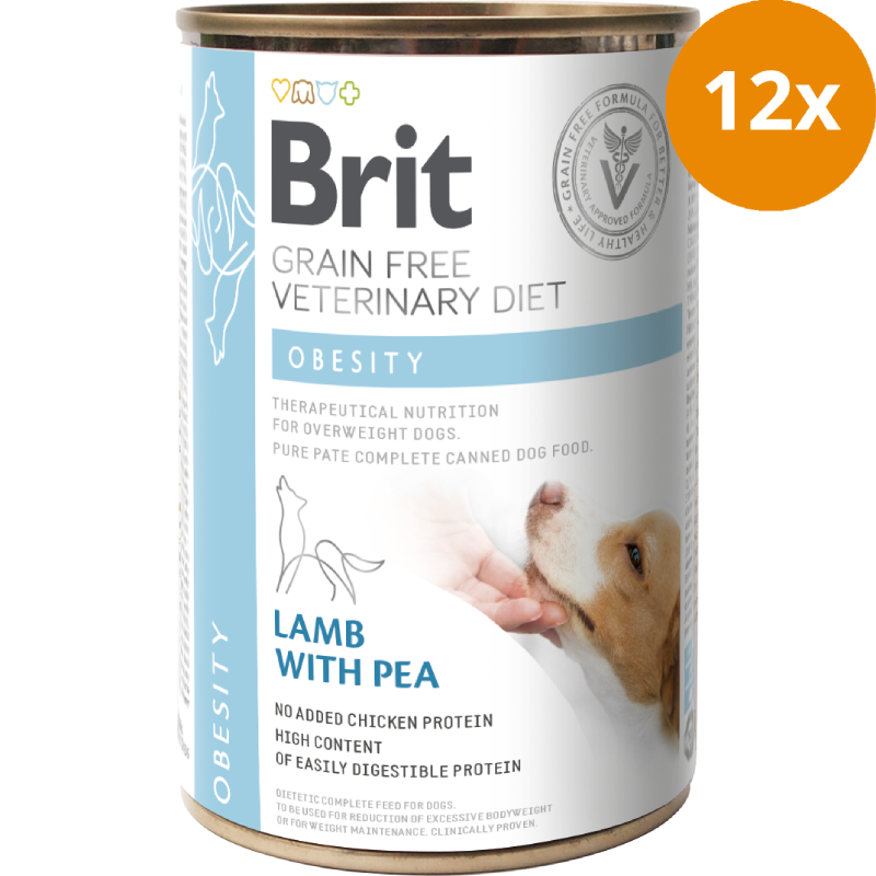 Brit Vet Dog Dose Obesity 400 g