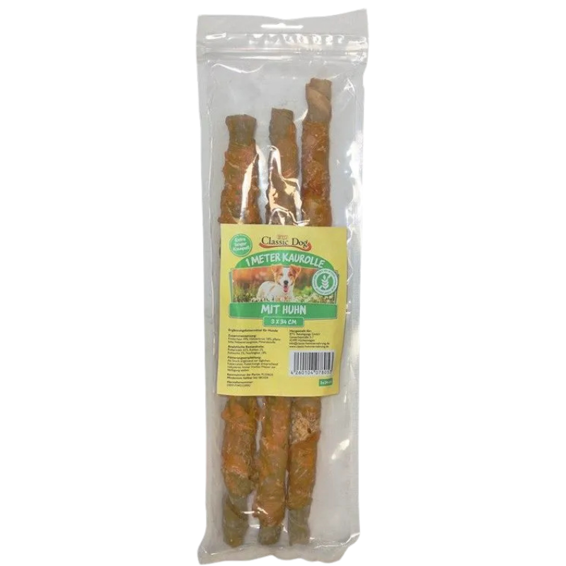 BTG Classic Dog 1m Kaurolle mit Huhn 3 x 34 cm