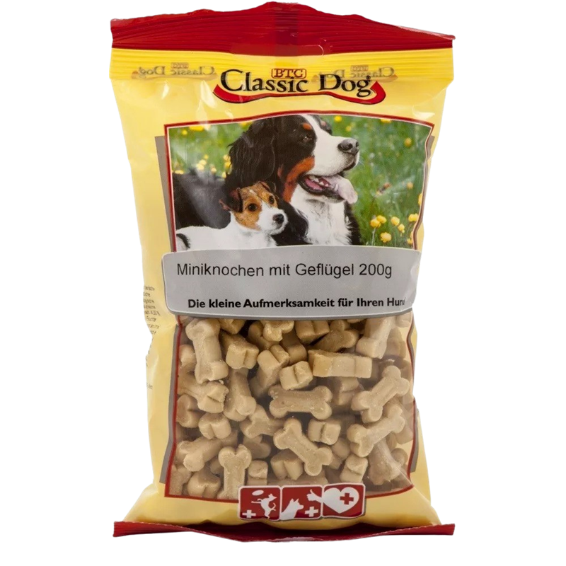 BTG Classic Dog Mini Knochen Geflügel 200 g