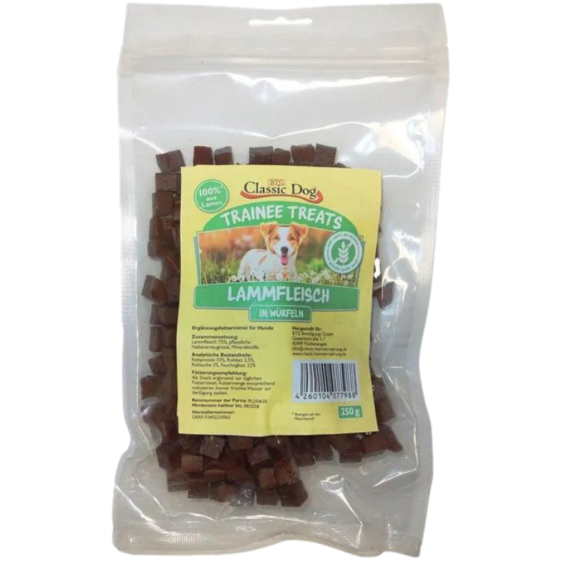 BTG Classic Dog Trainee Treats Lammfleischwürfel 250 g