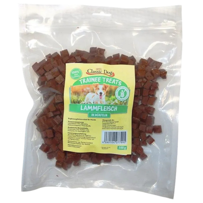 BTG Classic Dog Trainee Treats Lammfleischwürfel 500 g