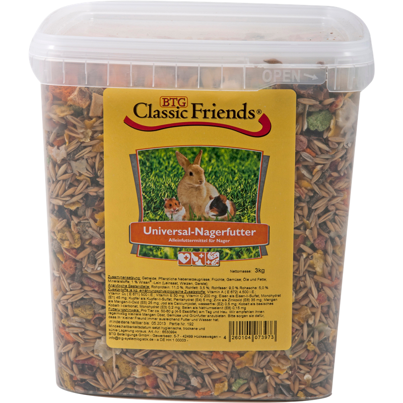 BTG Classic Friends Nagerfutter 3000 g