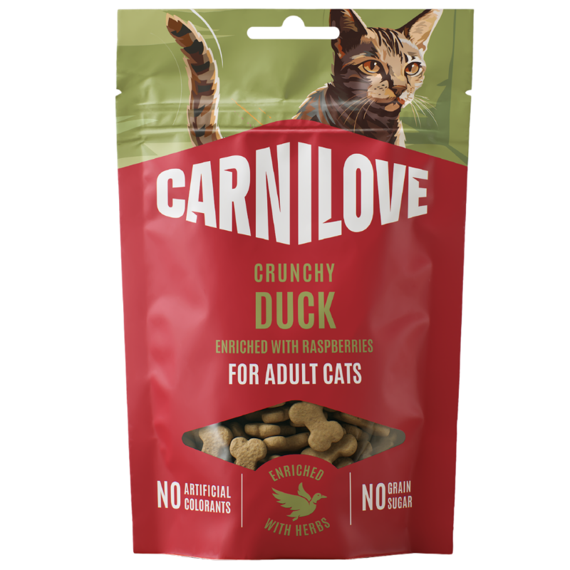 Carnilove Cat Snack Crunchy Duck with Raspb. 50 g