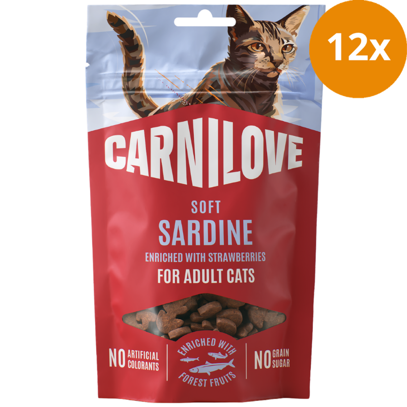 Carnilove Cat Snack Soft Sardine with Strawberries 50 g