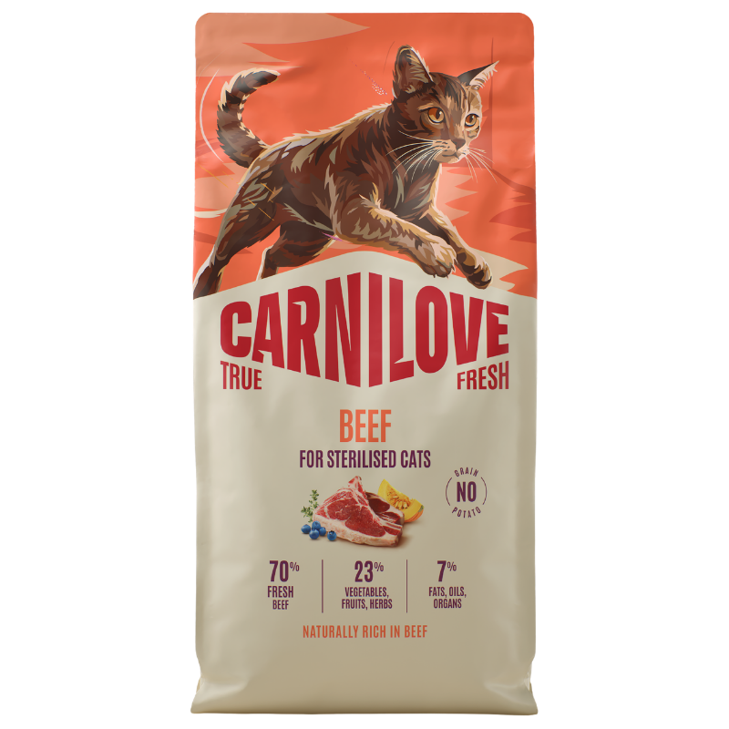 Carnilove Cat TrueFresh Adult sterili. Beef
