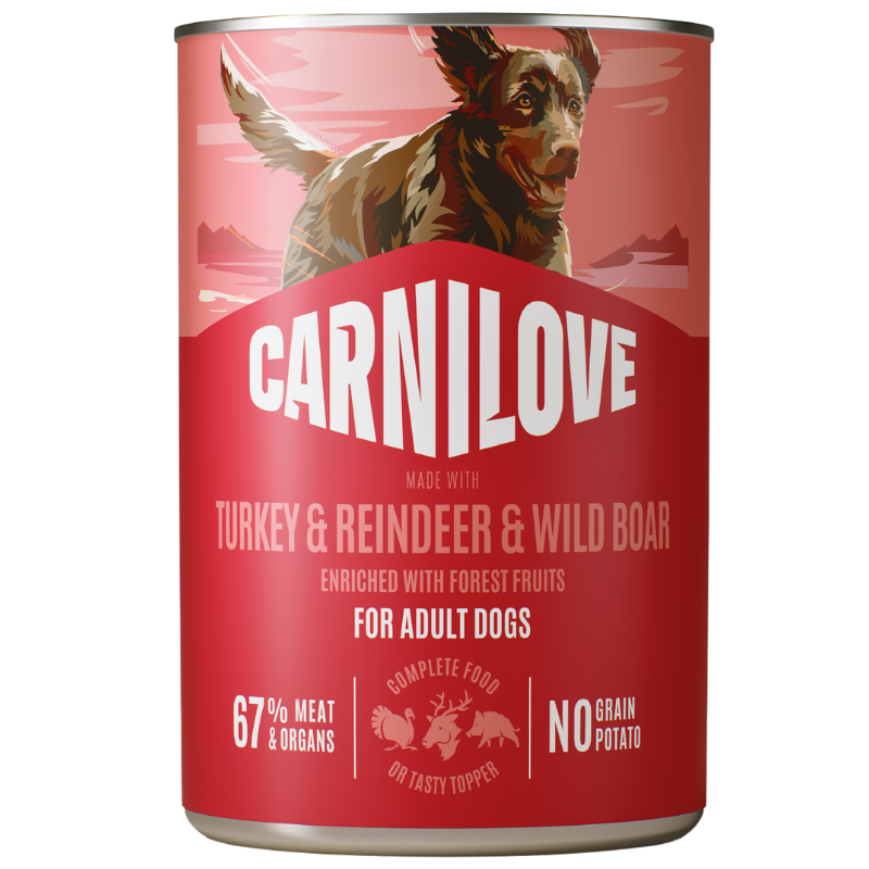 Carnilove Dog Dose Paté Adult Turkey & Reindeer 400 g
