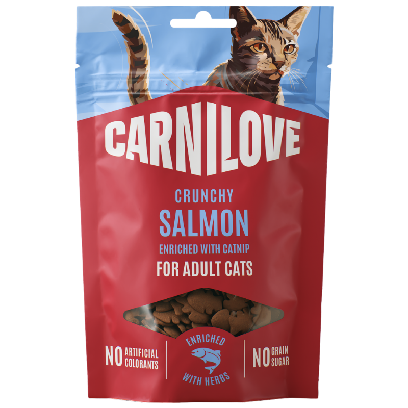 Carnilove Cat Snack Crunchy Salmon + Catnip 50 g