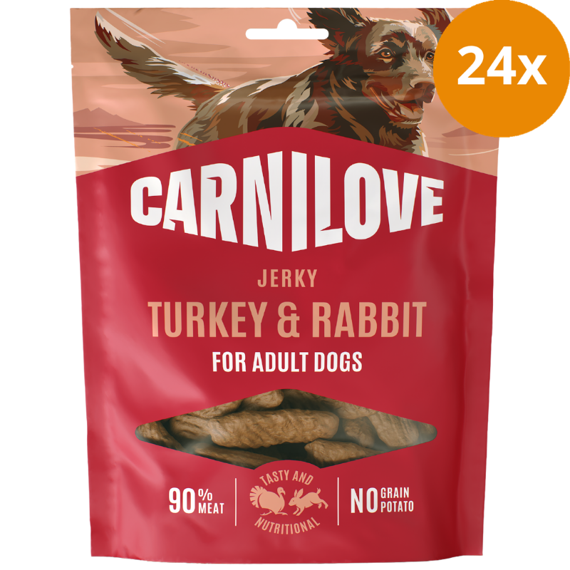 Carnilove Dog Snack Jerky Turkey & Rabbit 100 g