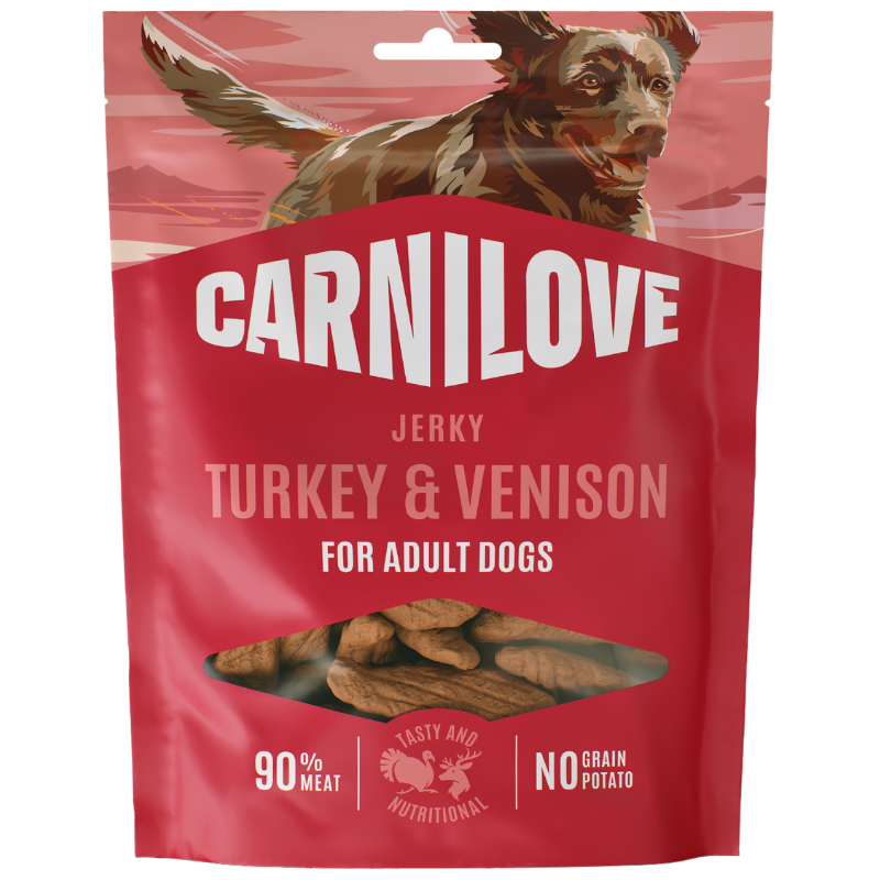 Carnilove Dog Snack Jerky Turkey & Venison 100 g