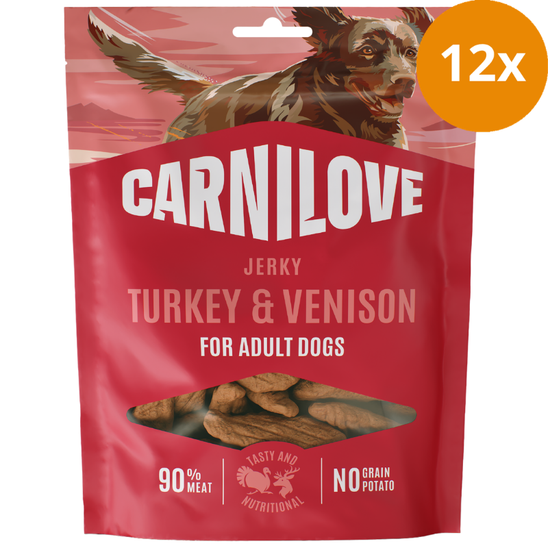 Carnilove Dog Snack Jerky Turkey & Venison 100 g