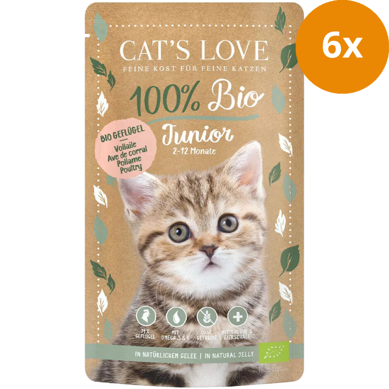 Cats Love PB Junior Bio Geflügel 100 g