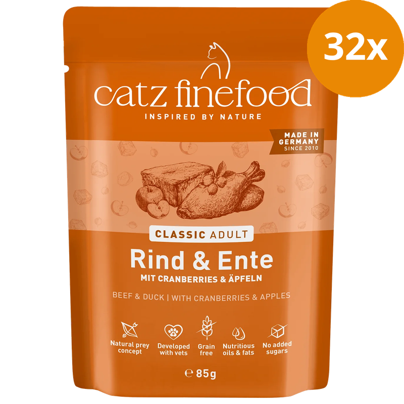 catz finefood No. 23 Rind & Ente 85 g