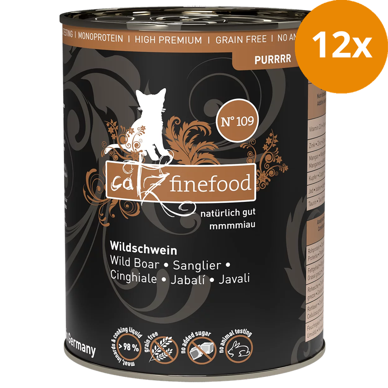 catz finefood Purrrr No. 109 Wildschwein 400 g