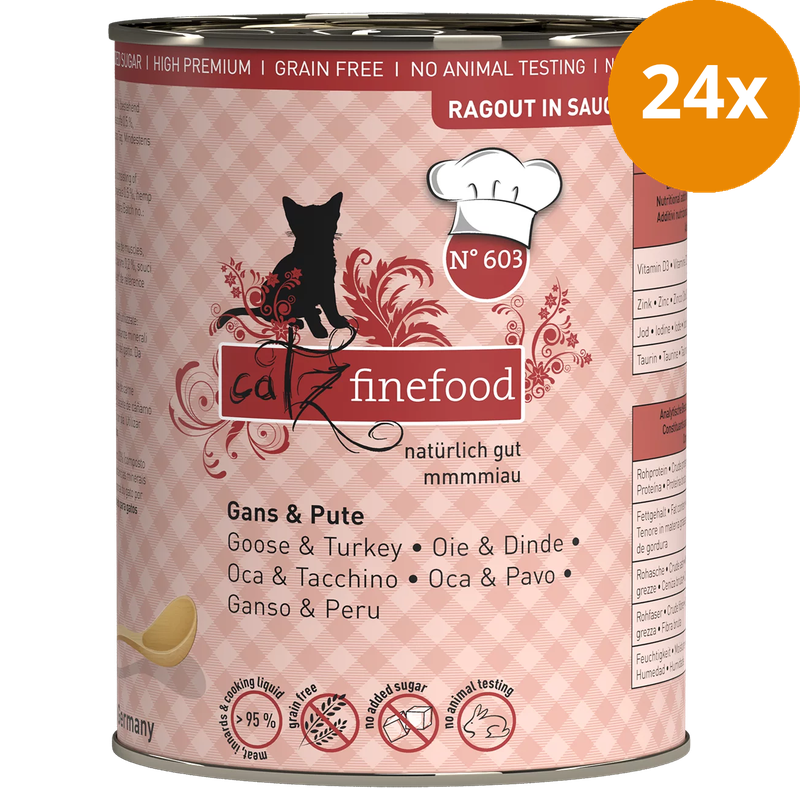 catz finefood Ragout No. 603 Gans & Pute 380 g