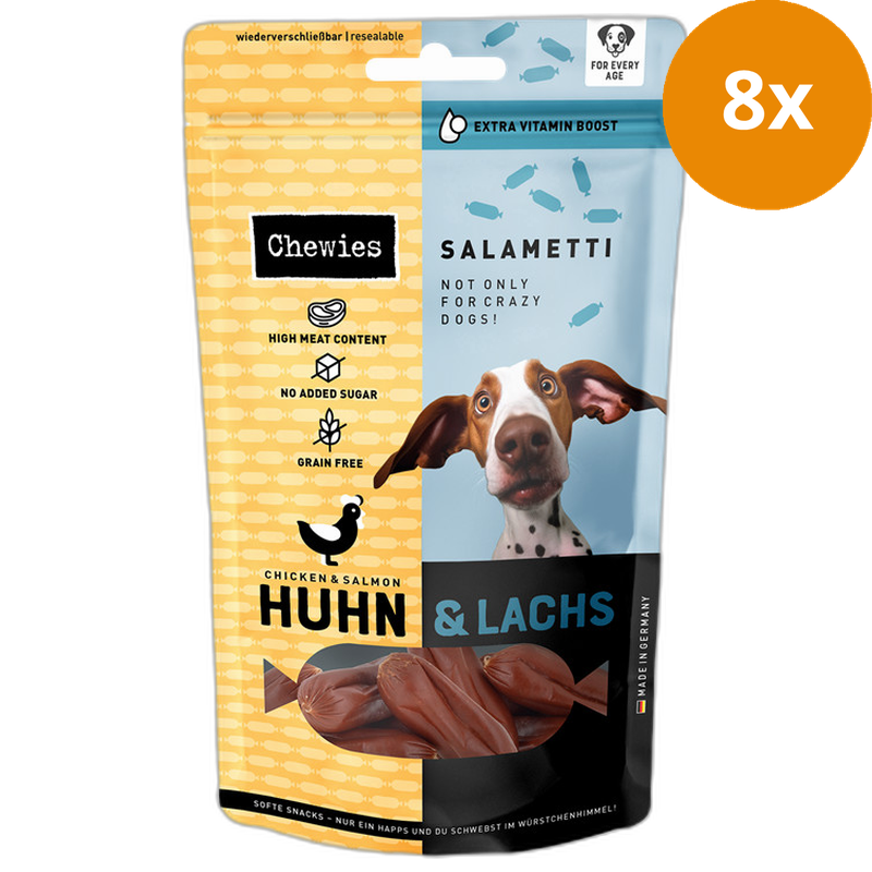 Chewies SALAMETTI Huhn mit Lachs 200 g