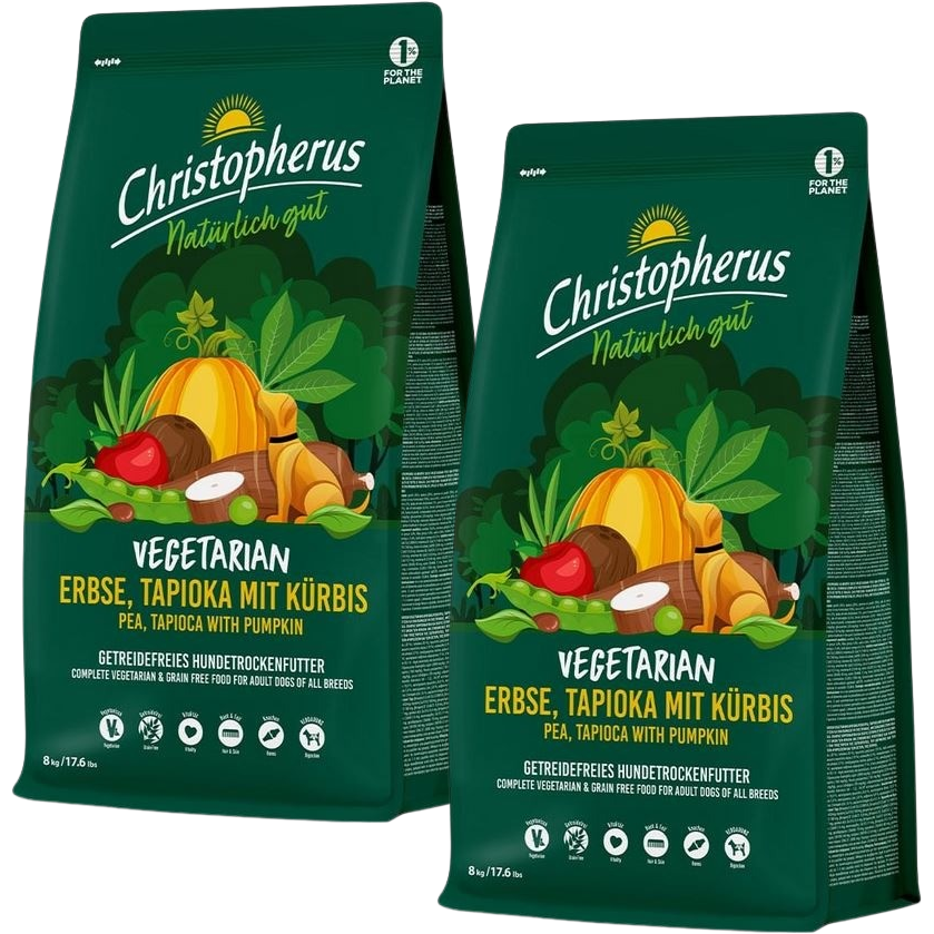 Christopherus Vegetarian Erbse, Tapioka mit Kürbis