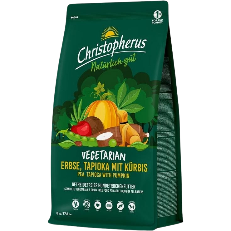 Christopherus Vegetarian Erbse, Tapioka mit Kürbis