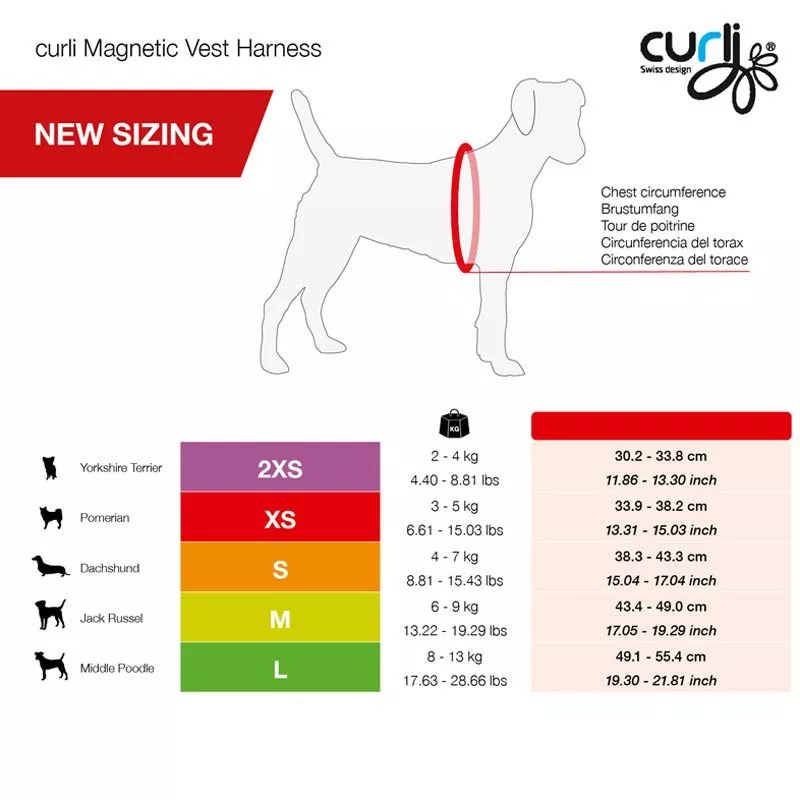 Curli Vest Geschirr Magnetic V2