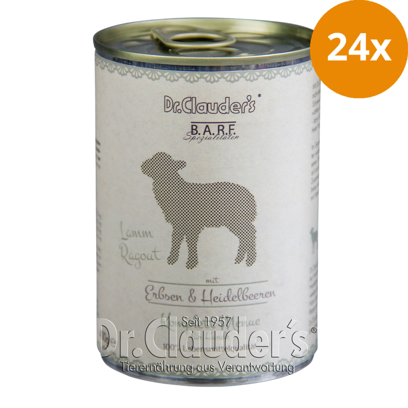 Dr.Clauder's BARF Dog Komplettmenü Lammragout 400 g