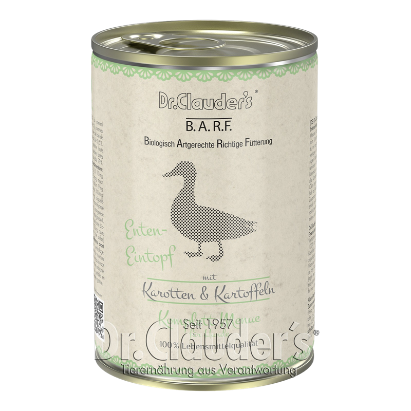 Dr.Clauder's BARF Komplettmenü Enteneintopf 400 g