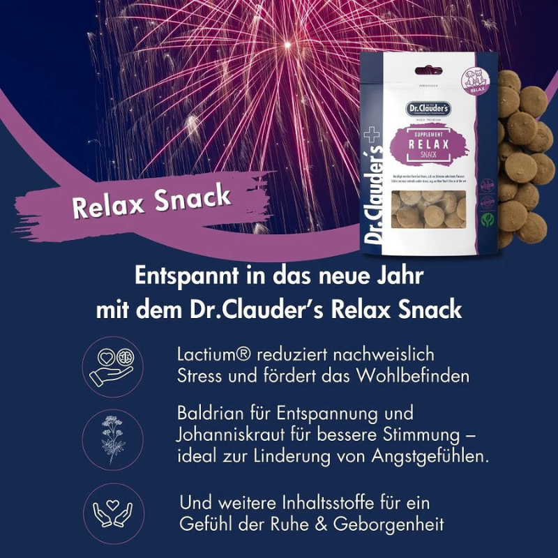 Dr.Clauder's Dog Supplement Snack Relax 150 g