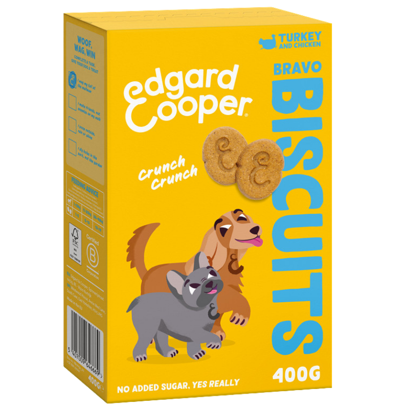 Edgard & Cooper Biscuits Truthahn und Huhn 400 g