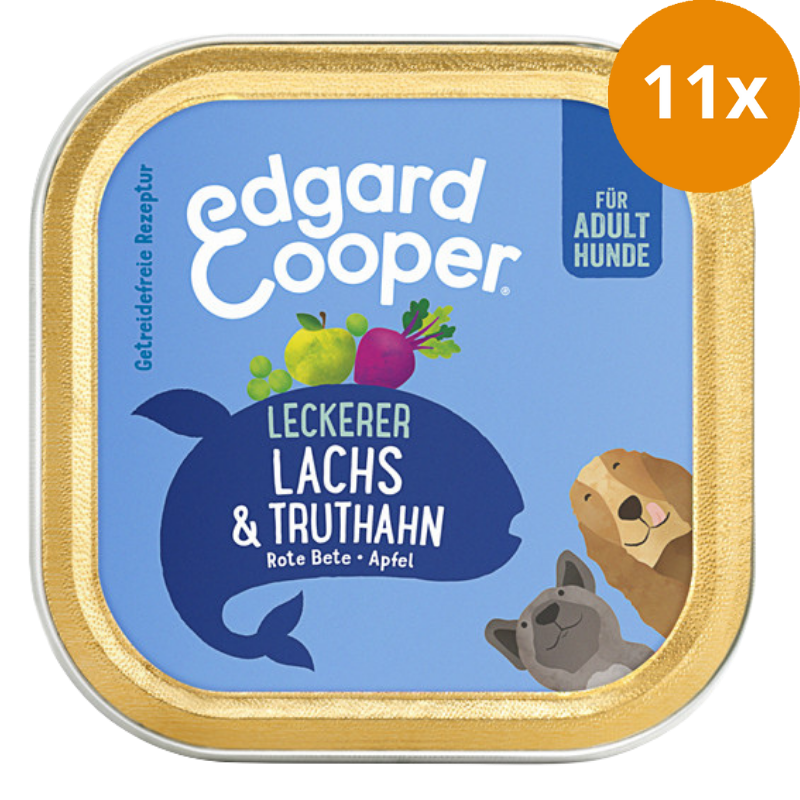 Edgard & Cooper Nassfutter Adult Lachs & Truthahn 150 g