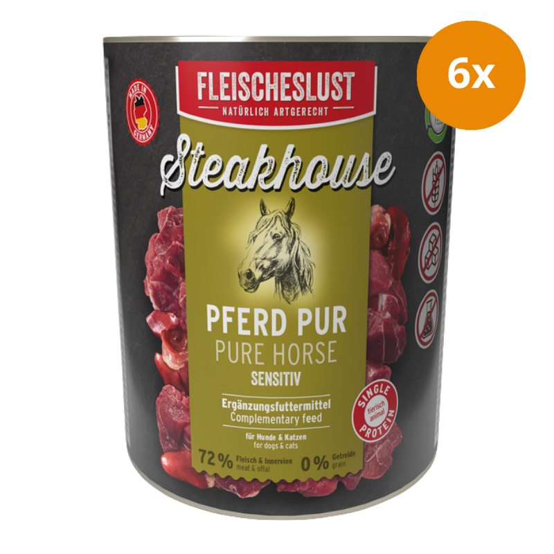 Fleischeslust Steakhouse Pferd pur 800 g