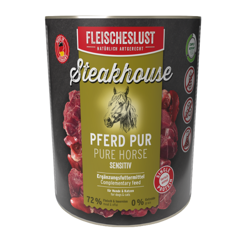 Fleischeslust Steakhouse Pferd pur 800 g