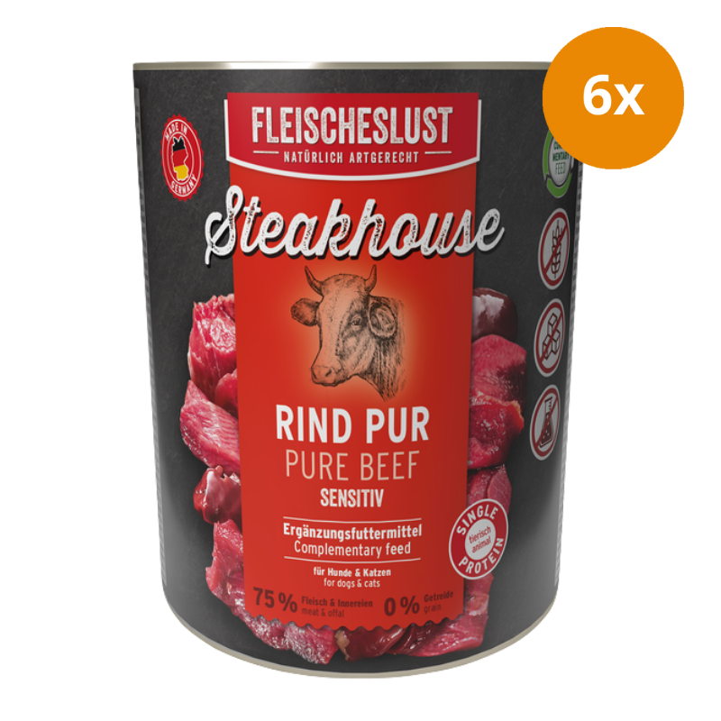 Fleischeslust Steakhouse Rind pur 800 g