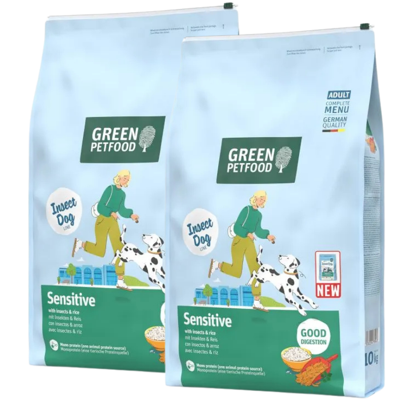 Green Petfood Dog Sensitive with Insects