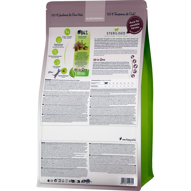 Happy Cat Sterilised Weide Lamm