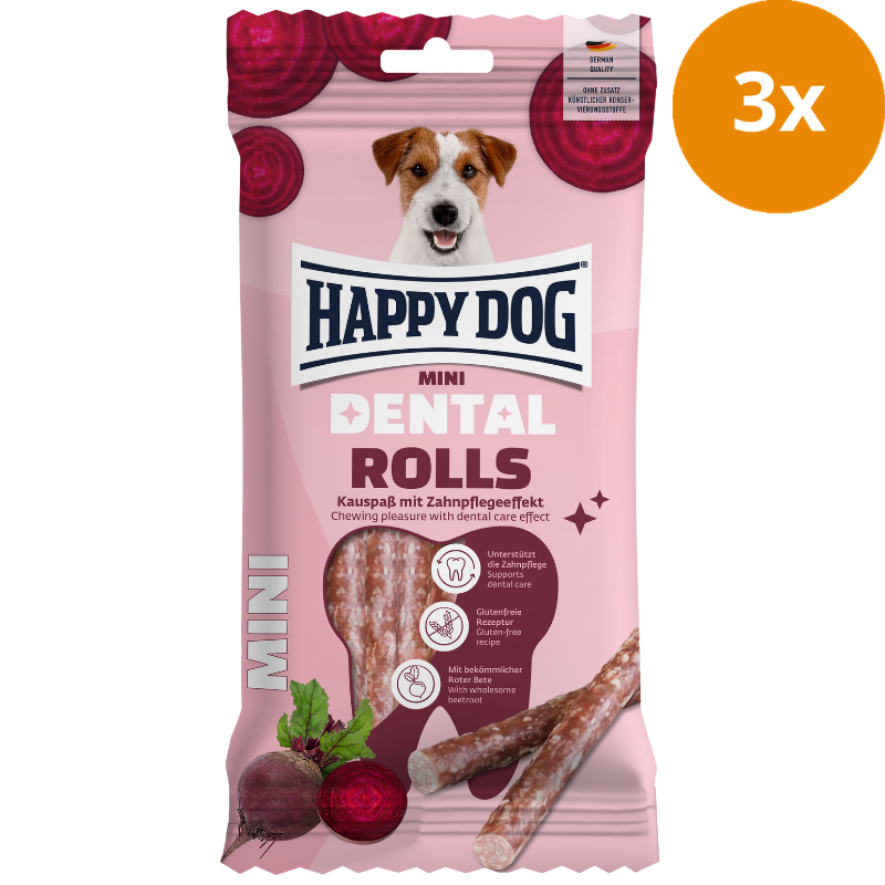 Happy Dog Dental Snacks Dental Rolls Mini 92 g