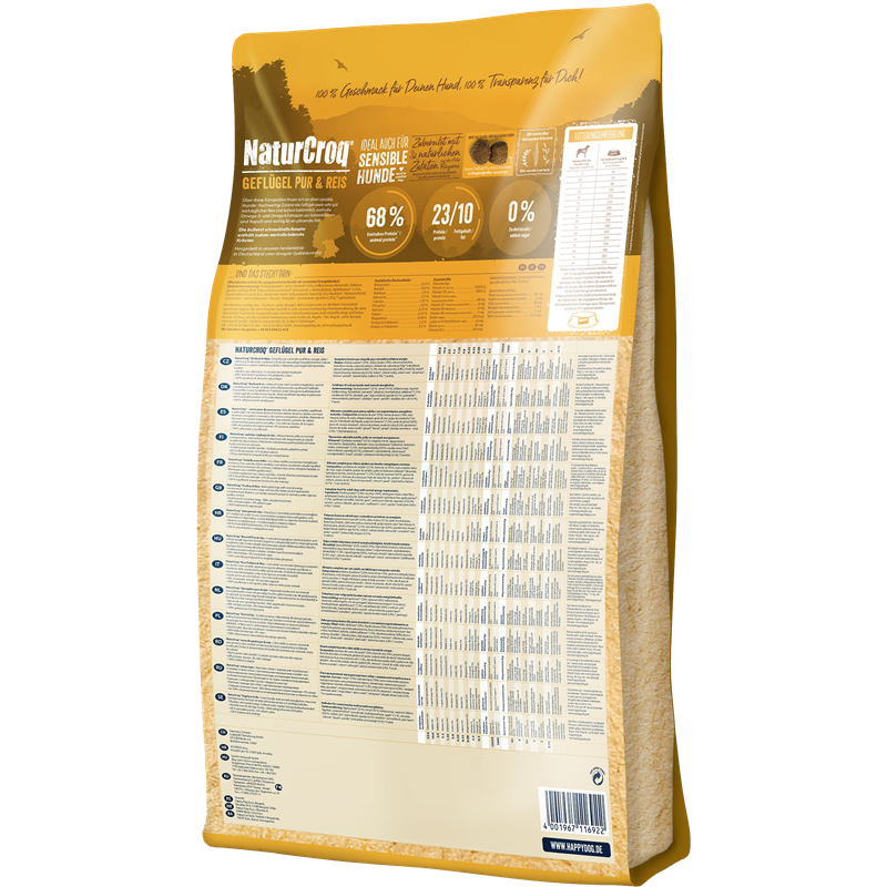 NaturCroq Geflügel pur & Reis - 1 kg