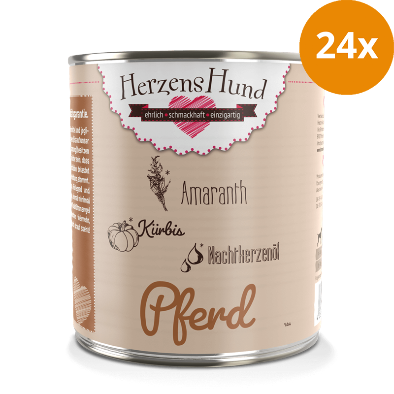 HerzensHund Pferd mit Amaranth 800 g