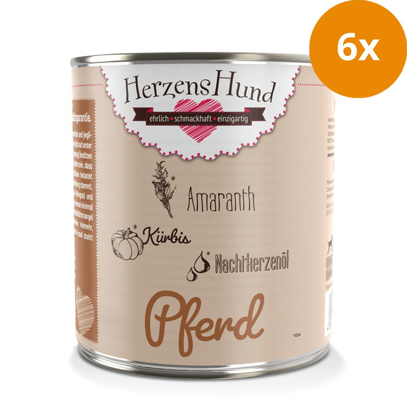 HerzensHund Pferd mit Amaranth 800 g