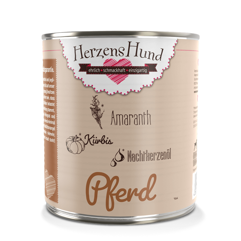 HerzensHund Pferd mit Amaranth 800 g