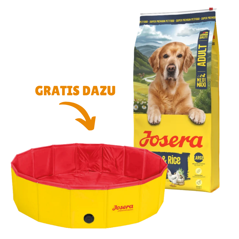 Josera Huhn & Reis Large Breed 12,5 kg + GRATIS Josera Hundepool